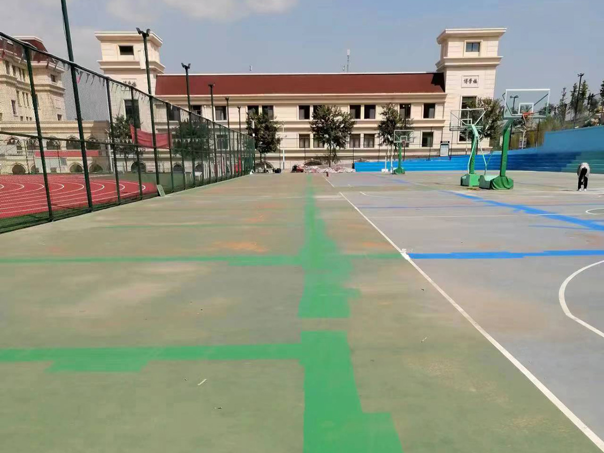 济南深泉学院塑胶跑道及球场翻新(图1)